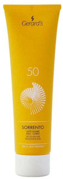 Сонцезахисне молочко для обличчя та тіла SPF50 UVA UVB / SORRENTO SUNSCREEN LOTION SPF 50 UVA/UVB / Gerard's