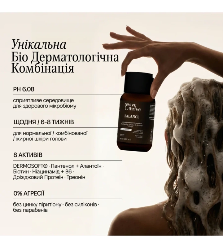 BALANCE shampoo – трихологический шампунь / Revive & Thrive купить
