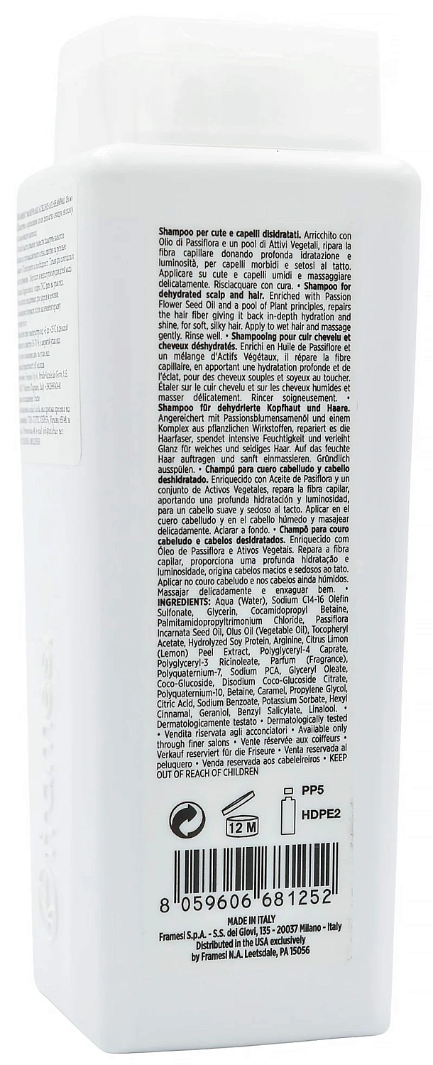 Восстанавливающий увлажняющий шампунь для волос / Morphosis Sublimis Oil Shampoo / Framesi