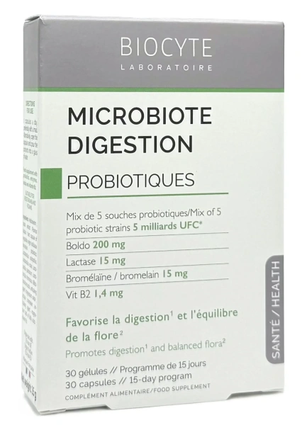Сприяє травленню та балансу флори / MICROBIOTE DIGESTION / Biocyte купить