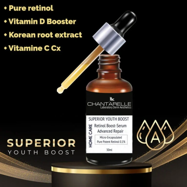 Boost Serum з мікрокапсульованим чистим ретинолом 0,1% / Retinol Boost-Serum Advanced Repair Micro-Encapsulated / Chantarelle купить