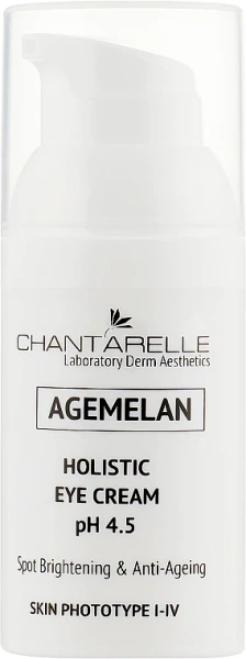 Осветляющий и омолаживающий крем для глаз pH 4,5 / Agemelan Holistic Eye Cream pH 4.5 / Chantarelle купить