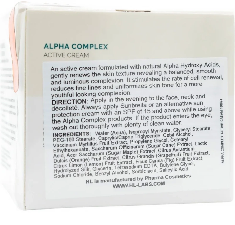 Активный крем с АНА / ALPHA COMPLEX ACTIVE CREAM / Holy Land купить