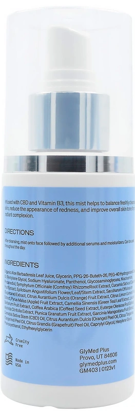 Тоник-спрей с каннабиноидами / CBD Skin Mist / GlyMed Plus купить