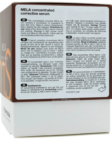 Депигментирующая корректирующая сыворотка / MELA serum / pHformula купить