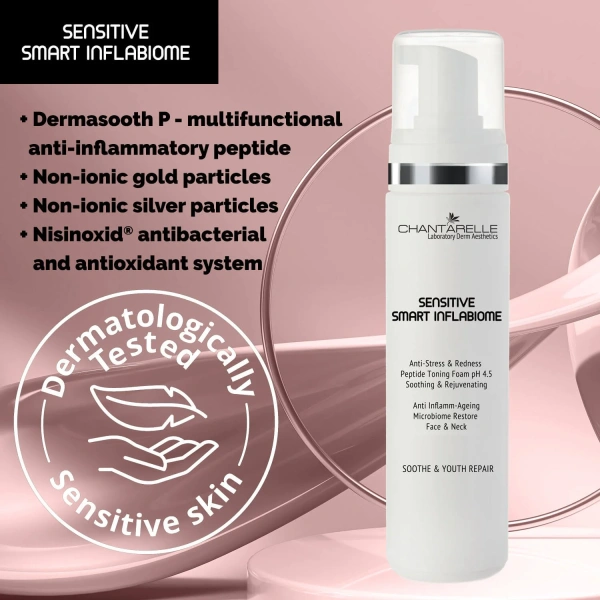Тонізуюча пептидна пінка для чутливої ​​шкіри / Anti-Stress & Redness Peptide Toning Foam / Chantarelle купить