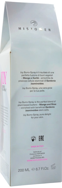 Масло-спрей для лица, рук и тела / Joy burro spray / Histomer купить