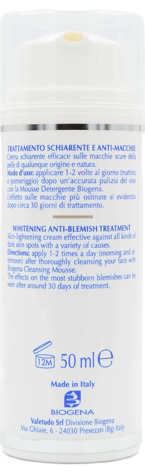Крем осветляющий против пигментных пятен SPF20 / WHITENING / Biogena