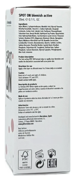 Крем проти висипання акне / A.C. spot-on blemish / pHformula купить