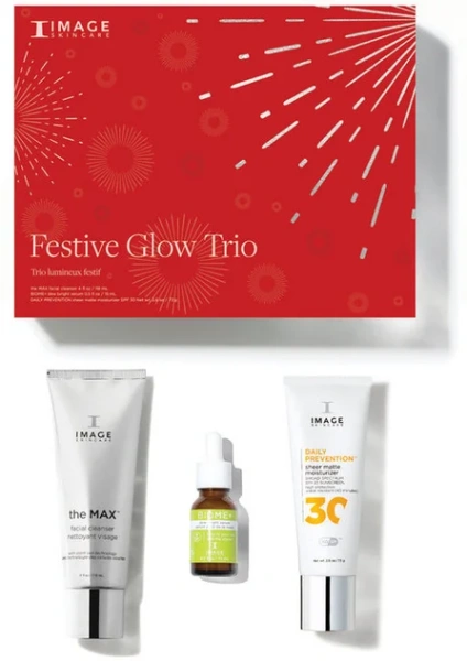 Лімітований подарунковий набір Святкове сяйво / Festive Glow Trio / Image Skincare