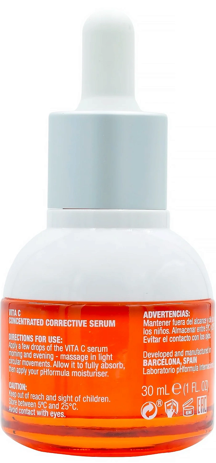 Концентрированная корректирующая сыворотка вит. C / VITA C serum / pHformula