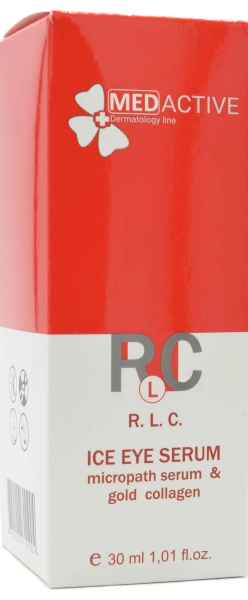 Биомиметическая коллагеновая сыворотка под глаза / R. L. C. ICE EYE SERUM micropath serum & gold collagen ph – 5,0 – 6,0 /  Medactive купить