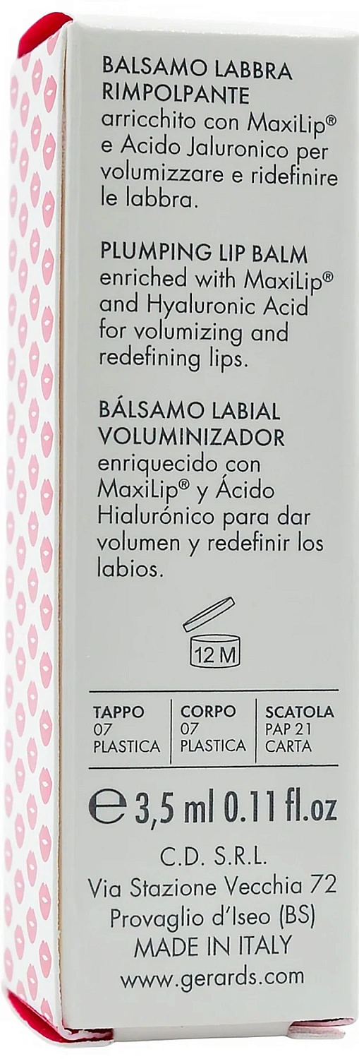 Бальзам для увеличения объема губ / EMOTION LIP PLUMPER / Gerard's