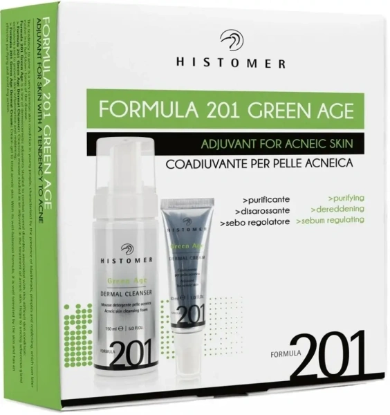 Набір GREEN AGE - Комплексний догляд для шкіри з акне / Formula 201 Green Age Complete Acne Kit / Histomer