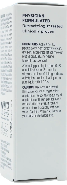 Концентрат чистого ретинола 0.1% / Ageless+ Retinol Pure Liquid Retinol 0.1% / Image Skincare