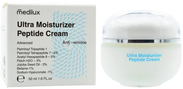 Зволожуючий крем пептид / Ultra Moisturizer Peptide Cream Advanced / Medilux купить