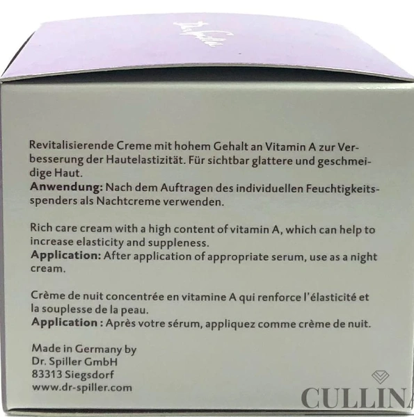 Ночной омолаживающий крем Vitamin A / VITAMIN A NIGHT CREAM / Dr. Spiller купить