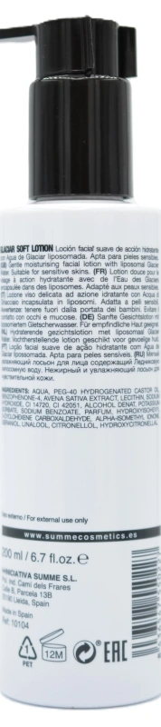 Зволожуючий лосьйон тонік для обличчя / Glaciar Soft Lotion / S+|SUMMECOSMETICS купить