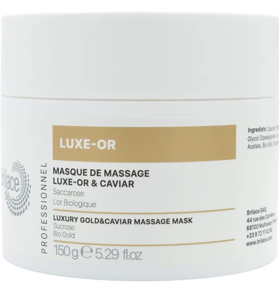 Маска з золотом та екстрактом ікри / Luxury Gold and Caviar massage mask / Brilace
