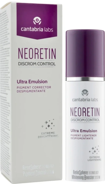 Освітлююча емульсія для всіх типів шкіри / NEORETIN Discrom Control Ultra Emulsion / Cantabria Labs