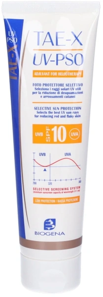 Солнцезащитный крем для кожи с псориазом / TAE X UV-PSO SPF 10 / Biogena купить