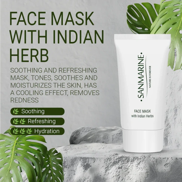 Заспокійлива маска з індійськими травами / SOOTHING MASK with indian herb / Sanmarine купить