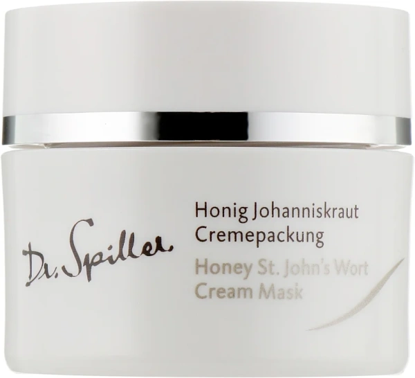 Заспокійлива крем-маска з медом і маслом звіробою / HONEY & ST. JOHN'S WORT CREAM MASK / Dr. Spiller купить