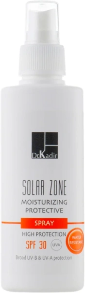 Сонцезахисний зволожуючий спрей SPF30+ / Solar Zone moisturizing protective spray SPF30+ / Dr.Kadir купить