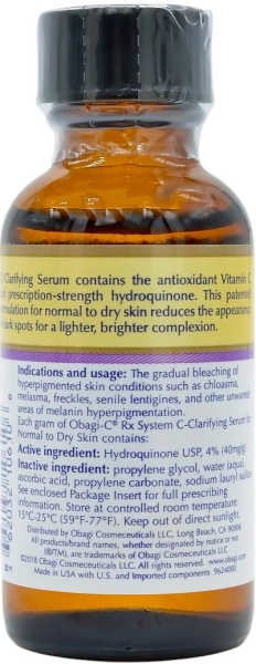 Сыворотка для осветления темных пятен для сухой кожи / C-CLARIFYING SERUM - NORMAL TO DRY / Obagi Medical купить