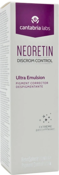 Освітлююча емульсія для всіх типів шкіри / NEORETIN Discrom Control Ultra Emulsion / Cantabria Labs купить