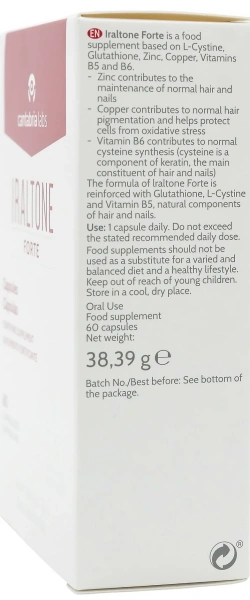 Капсулы для острого или сезонного выпадения волос / IRALTONE FORTE Capsules / Cantabria labs купить