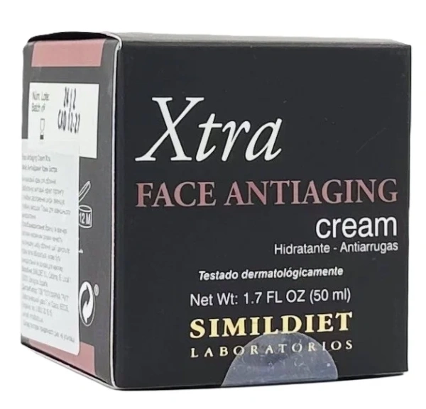 Антивозрастной крем для лица с гиалуроновой кислотой и DMAE / FACE ANTIAGING CREAM XTRA / Simildiet купить