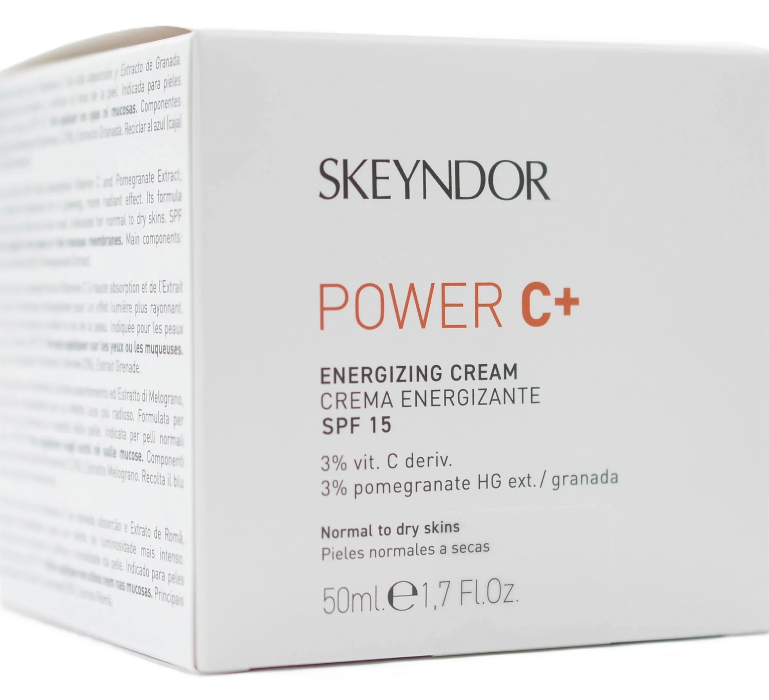Антиоксидантний освітлювальний крем SPF15 / Power C+ Energizing cream SPF15 / Skeyndor
