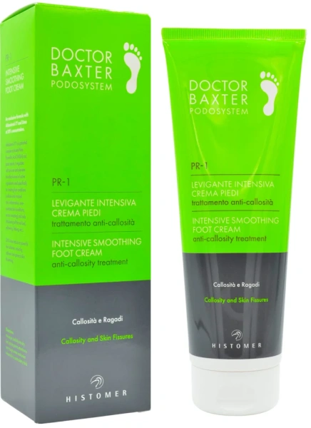 Крем для стоп: Інтенсивне пом'якшення при гіперкератозі / Intensive smoothing foot cream PR1 Doctor Baxter Podosystem / Histomer