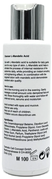 Очищающий гель с миндальной кислотой / Cleanser L-Mandelic Acid All Skin Types / MEDILUX