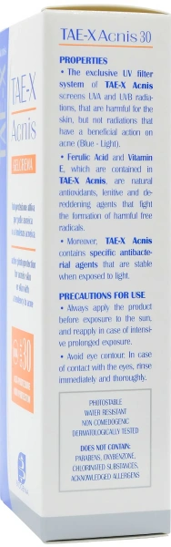 Солнцезащитный крем для жирной кожи и кожи с акне / TAE X Acnis SPF30 / Biogena купить
