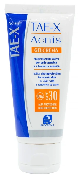 Солнцезащитный крем для жирной кожи и кожи с акне / TAE X Acnis SPF30 / Biogena купить