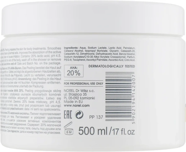Пілінг для тіла AHA 20% / Body peeling AHA 20% / Norel купить
