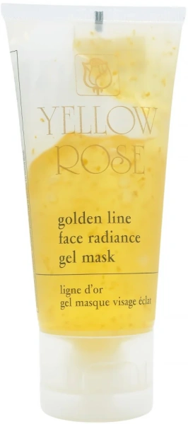 Підтягуюча гелева маска з золотом і протеїнами шовку / Golden Line Face Radiance Gel Mask / Yellow Rose